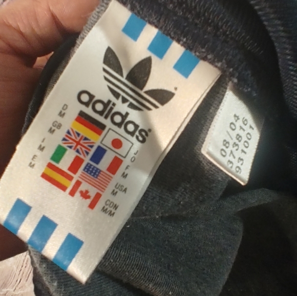 Adidas Originals Vintage 04  Mens Single Stripe Black Track Pants w Pockets M - Picture 5 of 16